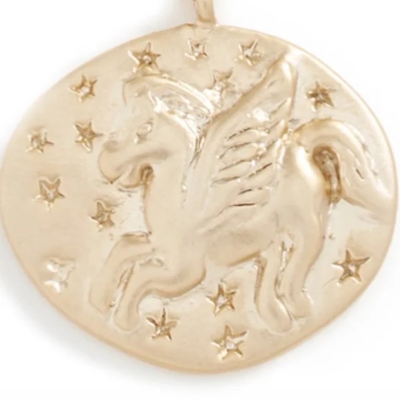 NEW SHASHI Revolve Coin Pegasus Necklace - Picture 2 of 6